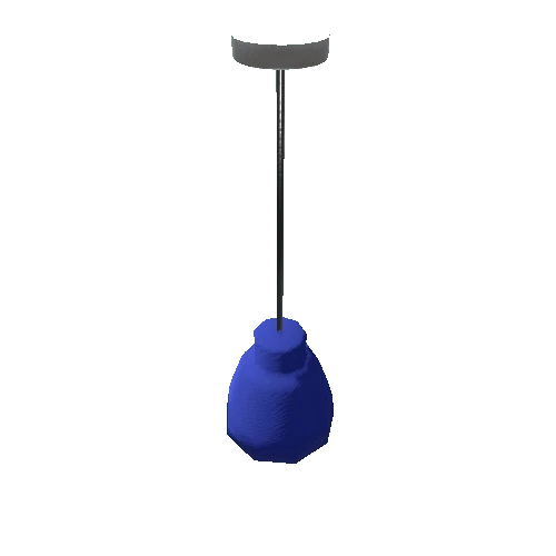 Hanging Light-001 - Bell Shade Blue